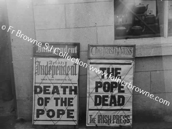 NEWSPAPER POSTERS IRISH INDEPENDANT IRISH PRESS